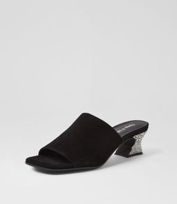 VALYSE DJ BLACK SILVER SUEDE JEWELS