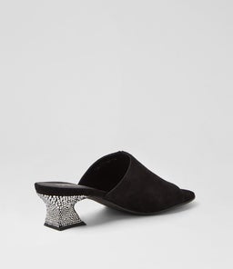 VALYSE DJ BLACK SILVER SUEDE JEWELS