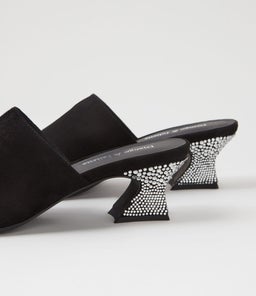 VALYSE DJ BLACK SILVER SUEDE JEWELS