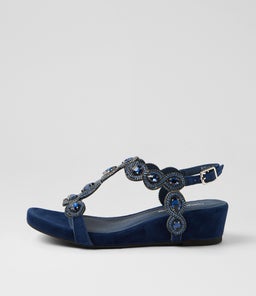WEXLER DJ NAVY SUEDE JEWELS