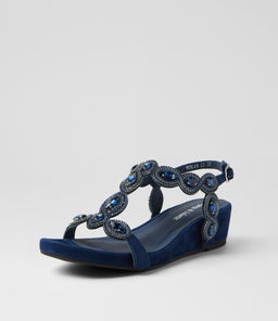 WEXLER DJ NAVY SUEDE JEWELS