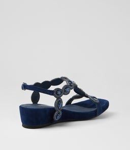 WEXLER DJ NAVY SUEDE JEWELS