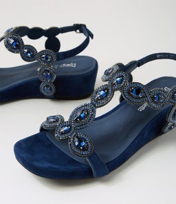 WEXLER DJ NAVY SUEDE JEWELS