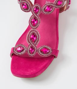 WEXLER DJ FUCHSIA SUEDE JEWELS