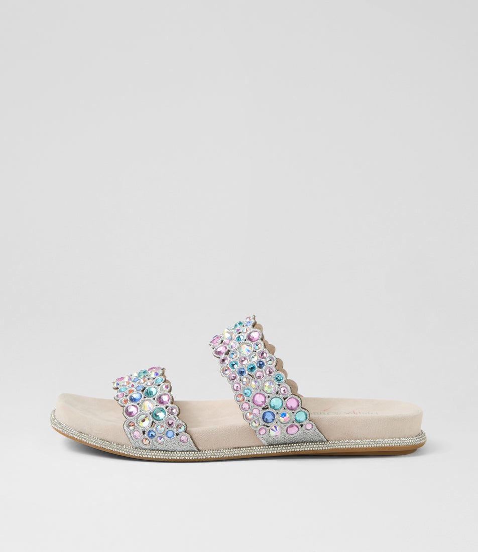 Yerba Nude Pastel Leather Slides Yerba Nude Pastel Leather Slides