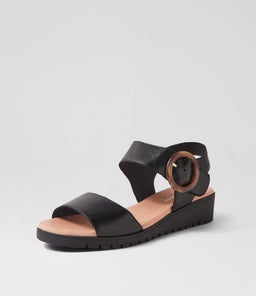 MANESSAY DJ BLACK BLACK SOLE LEATHER