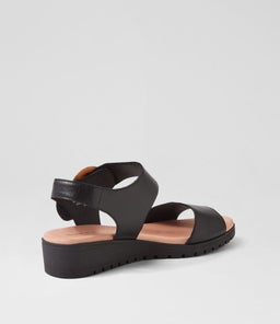 MANESSAY DJ BLACK BLACK SOLE LEATHER