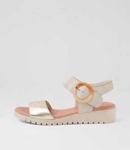 MANESSAY DJ PALE GOLD ALMOND LEATHER