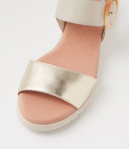 MANESSAY DJ PALE GOLD ALMOND LEATHER