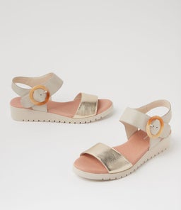MANESSAY DJ PALE GOLD ALMOND LEATHER