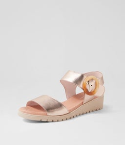 MANESSAY DJ PL ROSE GOLD NUDE SOLE LEATHER