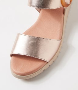 MANESSAY DJ PL ROSE GOLD NUDE SOLE LEATHER