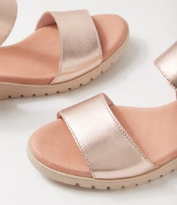 MANESSAY DJ PL ROSE GOLD NUDE SOLE LEATHER