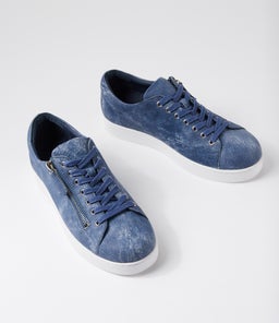 JELORIAS DJ BLUE DISTRESS DENIM LEATHER
