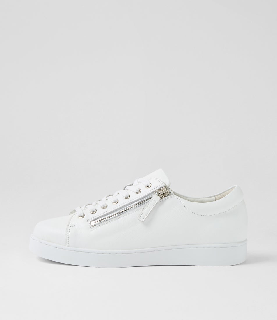 Jelorias White Leather Sneakers