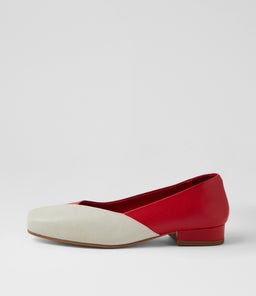 BAVARI DJ IVORY NEW RED LEATHER