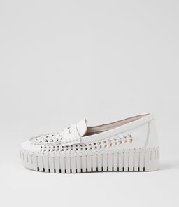 BROGANY DJ WHITE WHITE SOLE LEATHER