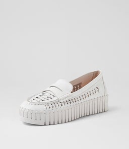 BROGANY DJ WHITE WHITE SOLE LEATHER