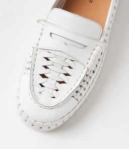 BROGANY DJ WHITE WHITE SOLE LEATHER