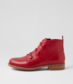 CHILLSY DJ DK RED TUMBLE LEATHER