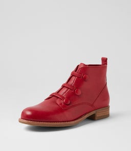 CHILLSY DJ DK RED TUMBLE LEATHER