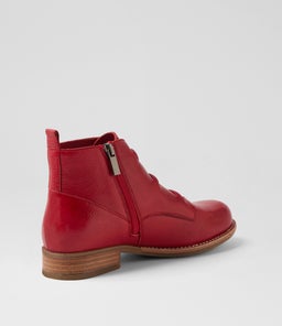CHILLSY DJ DK RED TUMBLE LEATHER