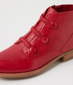 CHILLSY DJ DK RED TUMBLE LEATHER