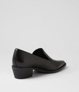 DAVEN DJ BLACK BLACK HEEL LEATHER