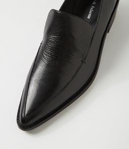 DAVEN DJ BLACK BLACK HEEL LEATHER