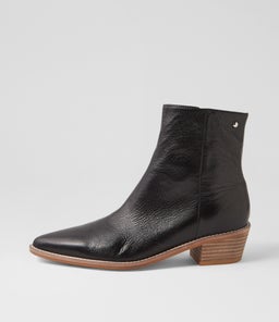 DEMPS DJ BLACK NATURAL HEEL LEATHER