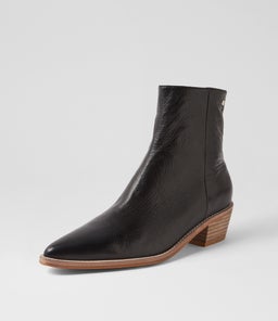 DEMPS DJ BLACK NATURAL HEEL LEATHER