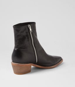 DEMPS DJ BLACK NATURAL HEEL LEATHER