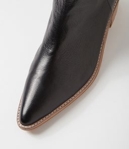 DEMPS DJ BLACK NATURAL HEEL LEATHER