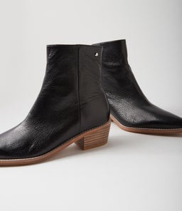 DEMPS DJ BLACK NATURAL HEEL LEATHER