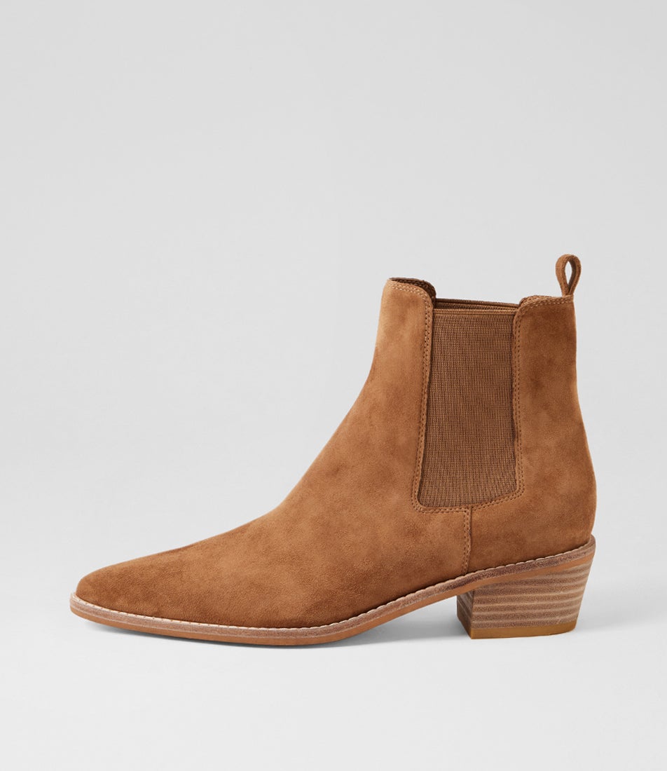 Danelle Light Choc Suede Chelsea Boots Danelle Light Choc Suede Chelsea Boots
