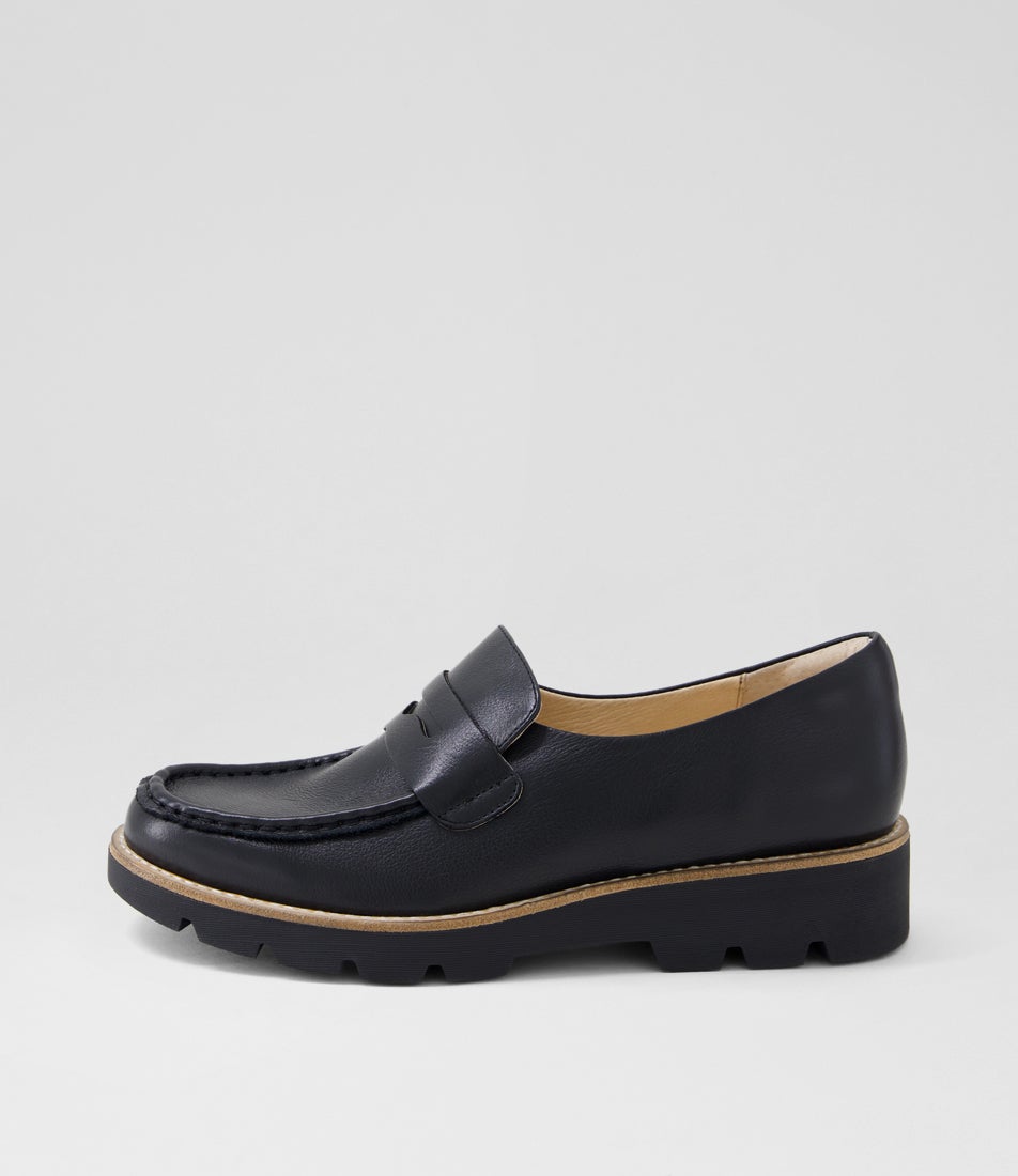 Dorte Black Leather Loafers Dorte Black Leather Loafers