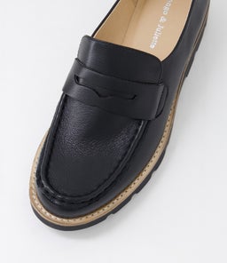 DORTE DJ BLACK BLACK SOLE LEATHER