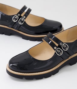 DABBIE DJ BLACK BLACK SOLE PATENT LEATHER
