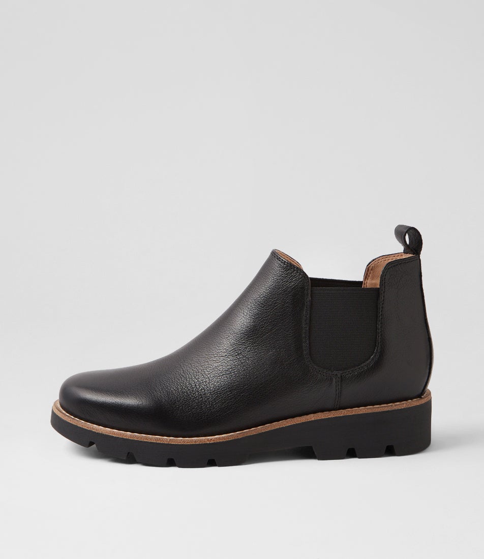Draria Black Leather Chelsea Boots Draria Black Leather Chelsea Boots