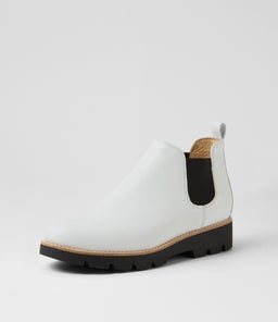 DRARIA DJ WINTER WHITE BLACK SOLE LEATHER