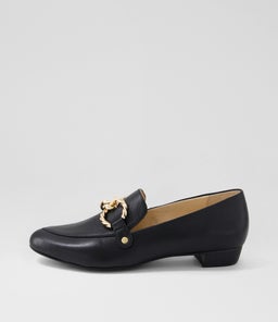 ESBEN DJ BLACK BLACK HEEL LEATHER