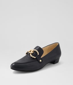 ESBEN DJ BLACK BLACK HEEL LEATHER