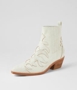 EVERADO DJ WHITE DISTRESSED LEATHER