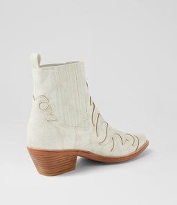 EVERADO DJ WHITE DISTRESSED LEATHER