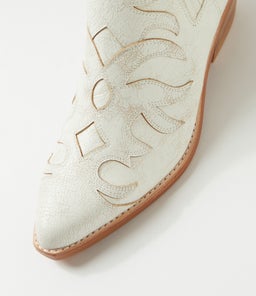 EVERADO DJ WHITE DISTRESSED LEATHER