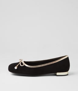 FOYARS DJ BLACK GOLD SUEDE LEATHER