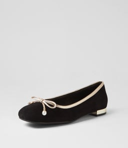 FOYARS DJ BLACK GOLD SUEDE LEATHER