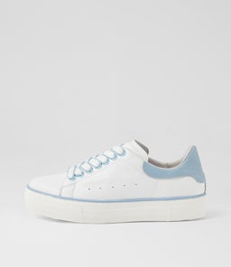 FALIT DJ WHITE BLUE LEATHER