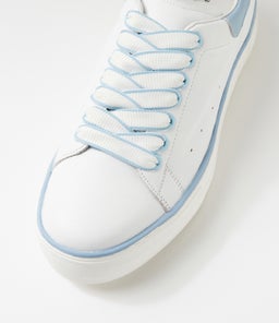 FALIT DJ WHITE BLUE LEATHER