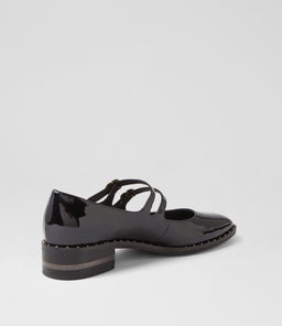 FUELAS DJ BLACK BLACK HEEL PATENT LEATHER